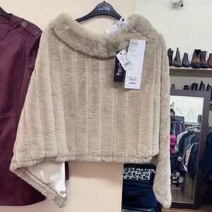 Joseph Ribkoff Soft Taupe Poncho